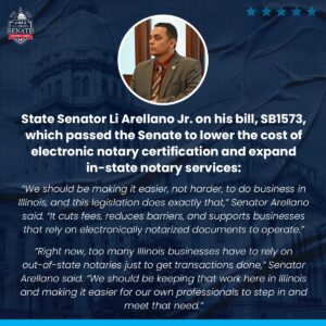 State Senator Li Arellano Jr. on his bill poster